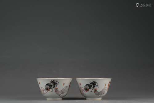 A Pair Famille Rose Bowls, Xianfeng Reign Period, Qing Dynas...