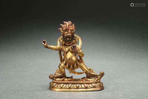 Gilt Bronze Statue of Dharmapalas