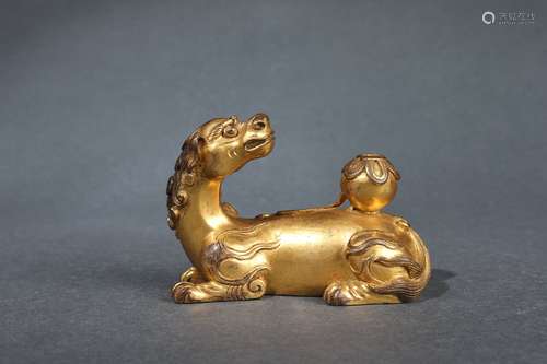 Gilt Bronze Animal