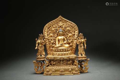 Gilt Bronze Statue of Buddha