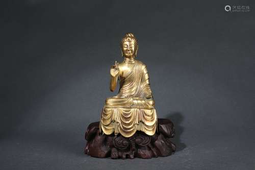 Gilt Bronze Statue of Buddha