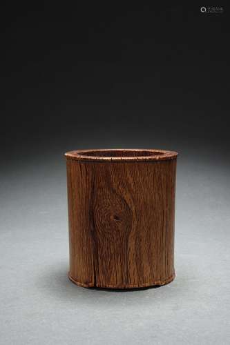 Chinese Huanghuali Wood Brush Holder