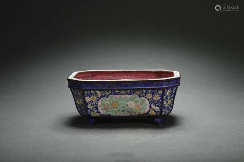 Cloisonne Enameled Narcissus Basin