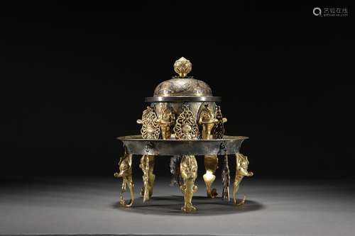 Gilt Silver Censer