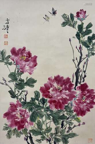 Peony and Butterfly, Wang Xuetao