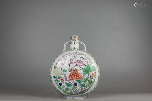 Contrasting Colored Moon Vase, Qianlong Reign Period, Qing D...