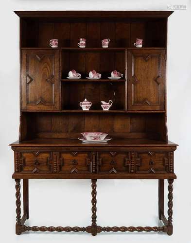 19TH-CENTURY OAK DRESSER