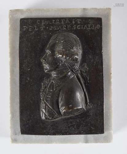 BRONZE PROFILE PLAQUE OF FRANCOIS DE CROIX