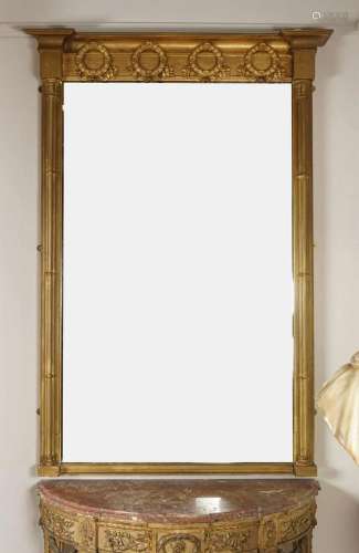 PAIR OF LARGE 19TH-CENTURY GILT FRAMED MIRRORS