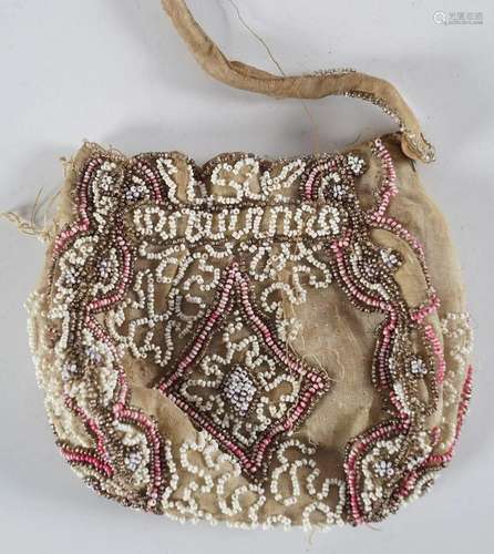 VICTORIAN BEAD WORK PURSE