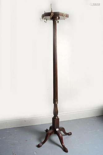 EDWARDIAN MAHOGANY HAT & COAT STAND