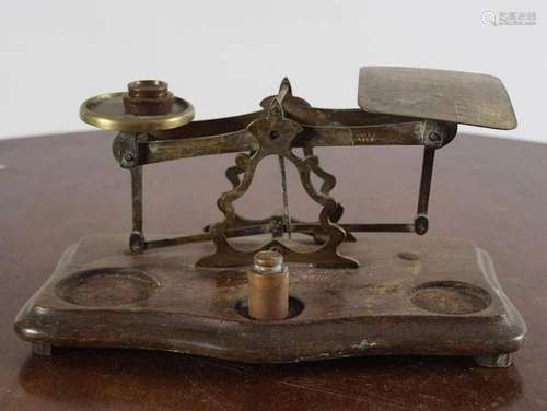 BRASS POSTAL SCALES