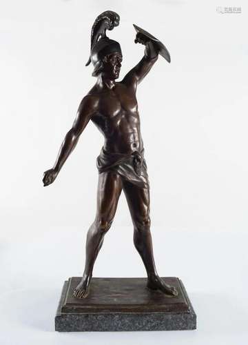 19TH CENTURY BRONZED SCULPTURE