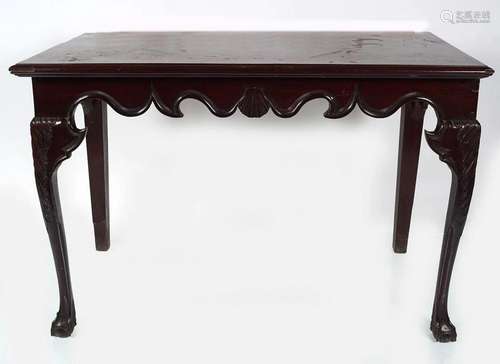 19TH-CENTURY DUBLIN MAHOGANY SIDE TABLE