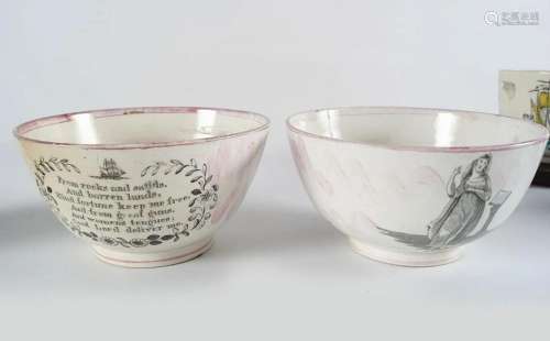 2 STAFFORDSHIRE POTTERY BOWLS