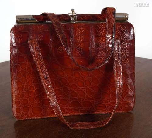 CROCODILE SKIN HANDBAG