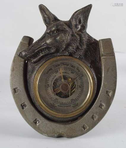 EQUINE THEMED ANEROID BAROMETER