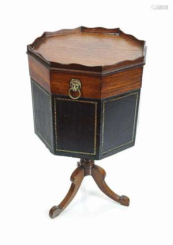 REGENCY PERIOD MAHOGANY WINE CELLARET, CIRCA 1810