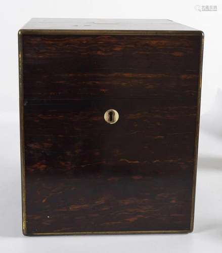 REGENCY BRASS MOUNTED COROMANDEL DECANTER BOX