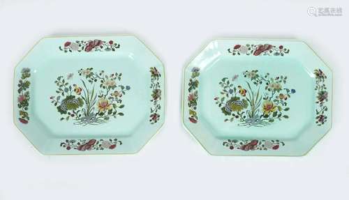 PAIR OF ADAMS IRONSTONE PLATTERS