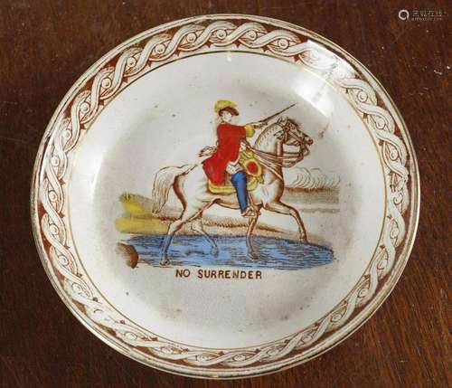 STAFFORDSHIRE POTTERY SAUCER