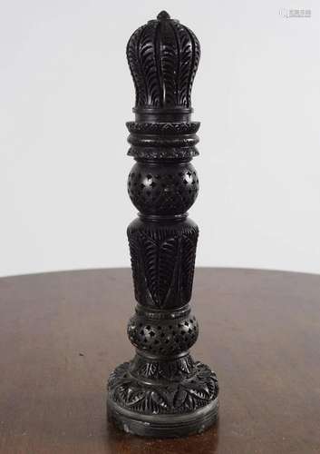 LARGE SOAPSTONE KING CHESS PIECE