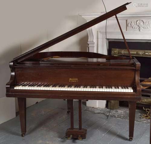 ALLISON MAHOGANY CASED BABY GRAND PIANO