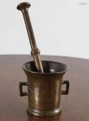 18TH-CENTURY PESTLE AND MORTAR