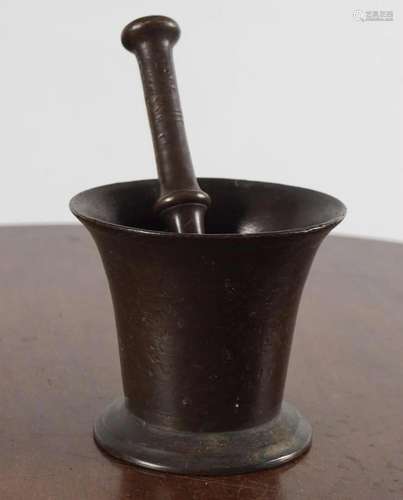 18TH-CENTURY PESTLE AND MORTAR