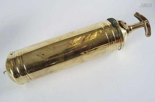 VICTORIAN BRASS FIRE EXTINGUISHER