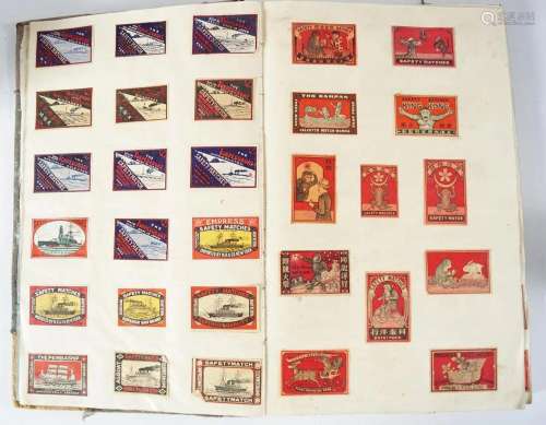 COLLECTION OF 1930'S/1940'S MATCHBOX LIDS