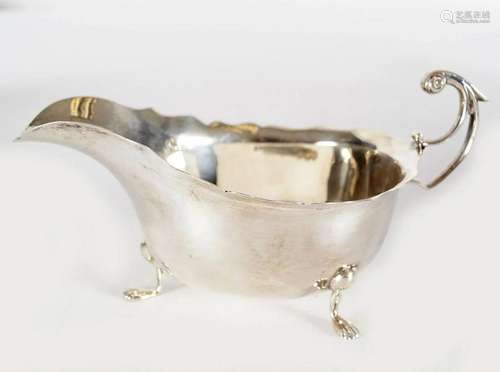 SILVER SAUCE BOAT