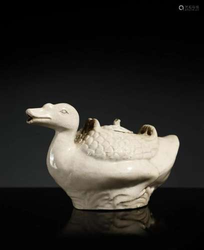 Arte Cinese A zoomorphic Dehua teapot China, Qing