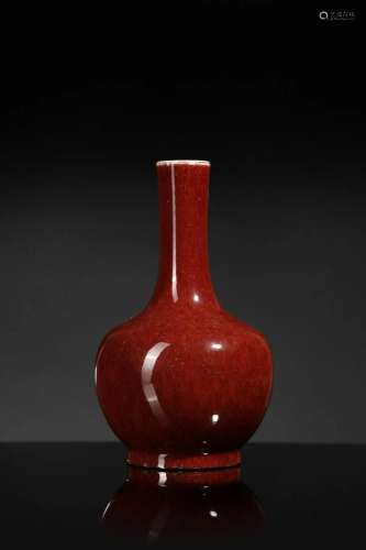 Arte Cinese A sang de boef pottery vase China, Qing