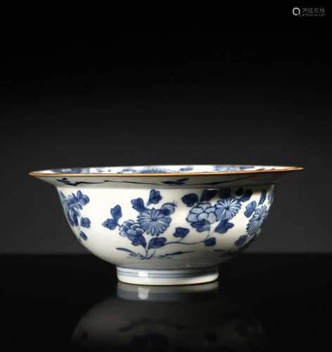 Arte Cinese A blue and white porcelain bowl with