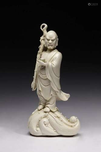 Arte Cinese A Blanc de Chine figure of Li Tieguai