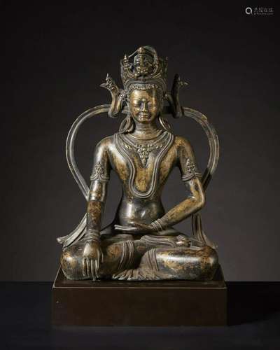 Arte Himalayana A bronze figure of AkshobhyaWestern