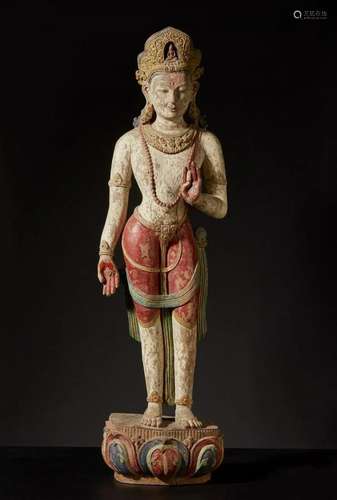 Arte Himalayana A rare and important polychrome wooden