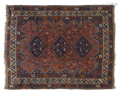 . A Shiraz rug Persia, early 20th century.