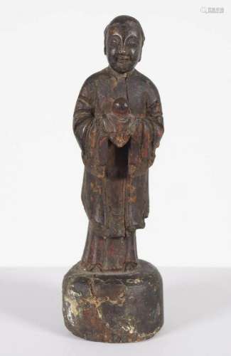 CHINESE QING POLYCHROME FIGURE