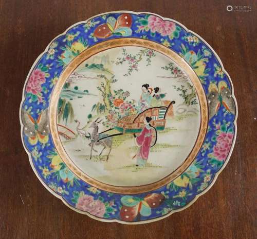 CHINESE QING FAMILLE ROSE CHARGER