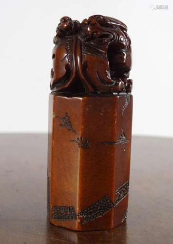 CHINESE QING SOAPSTONE SEAL
