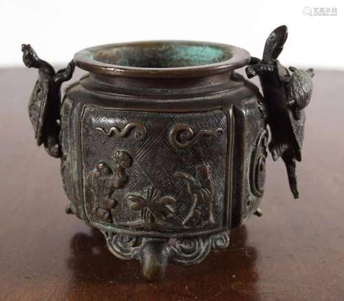 CHINESE QING BRONZE CENSOR