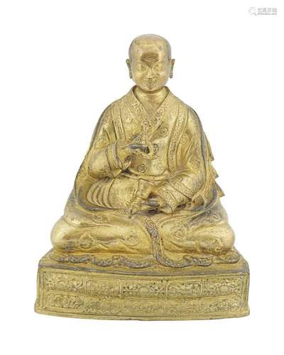 CHINESE QING BRONZE BUDDHA