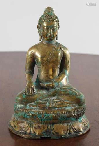 EARLY SINO-TIBETAN BRONZE BUDDHA