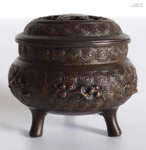 CHINESE QING BRONZE CENSOR