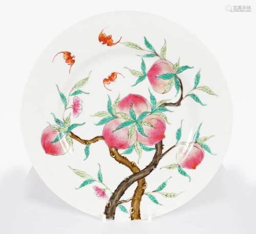 CHINESE QING FAMILLE ROSE PLATE