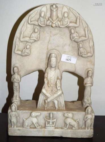 CARVED CHINESE QING TRIAD
