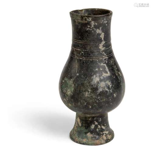 ARCHAIC STYLE BRONZE 'ZHI' INCENSE VASE SONG DYNAS...
