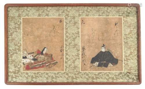 A pair of 18th/19th century Korean paint